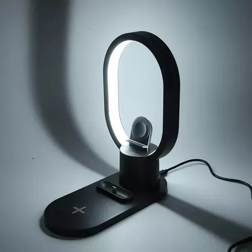 Estación De Carga 4 En 1 Luz Led Compatible Ios Android