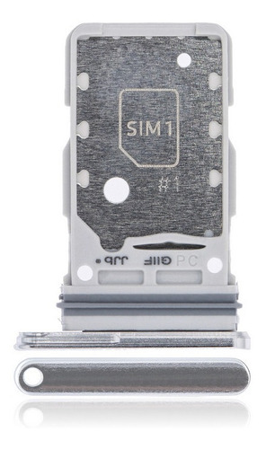 Charola Bandeja Dual Sim Chip Samsung Galaxy S21 Ultra Silve
