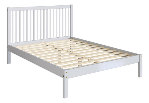 Cama De Casal Lucy De Madeira Maciça Com Lastro Wt