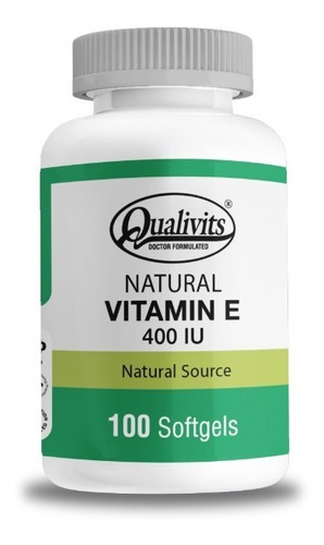 Qualivits® Natural Vitamin E 400 Ul X 100 Cápsulas