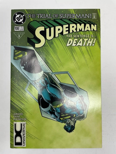  Dc Superman # 108 The Sentence Is Death / Logo Raro Ingl