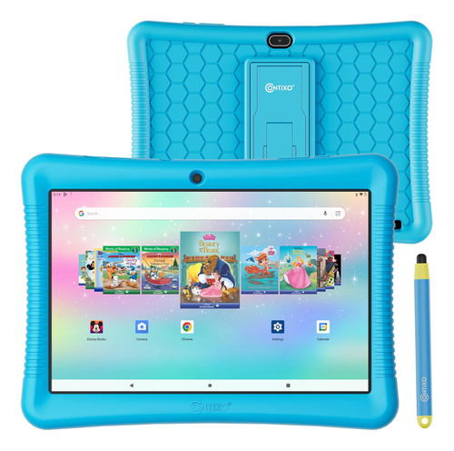 Contixo Kids Tablet K102, 10 Pulgadas Hd, Edades 3-7, Tablet