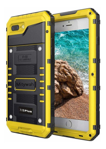 Mitywah Funda Impermeable Para iPhone 7/8 Plus, Resistente Y