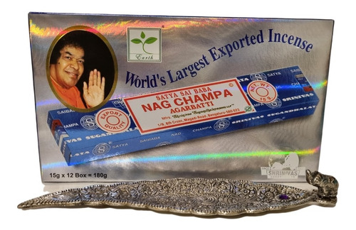 Sahumerio Hindu Satya Nag Champa 100% Original Belgrano 6cta