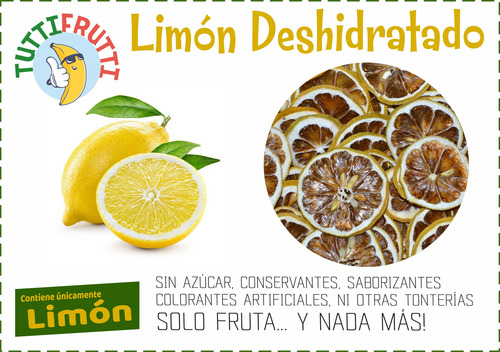 Limón Deshidratado Rodajas 250g (130 Rodajas Aprox)