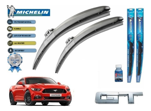 Par Plumas Limpiabrisas Mustang Gt V8 2016 Michelin