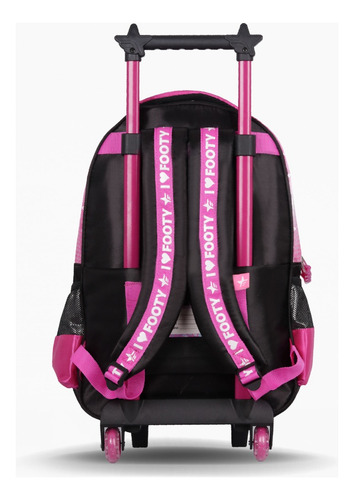 Mochila Escolar De Niñas Carro 18 I Love Con Luz Led Footy