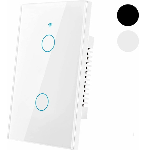 Interruptor Luz 2 Banda Táctil Tuya Smart Wifi Con Neutro