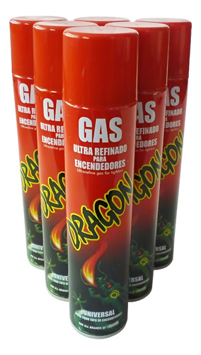 Gas Butano Dragon Recarga Todo Tipo De Encendedores