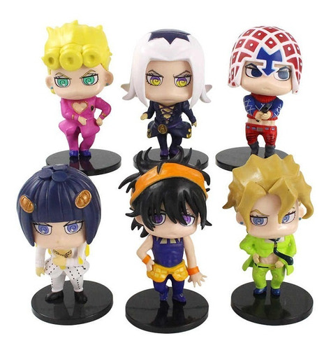 Jojo's Bizarre Adventure Figuras Set X 6 Vento Aureo