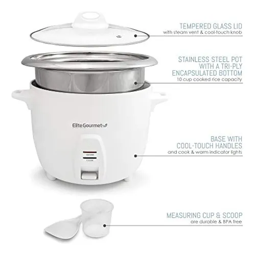 Arroz Eléctrico Con Olla Interior De Acero Inoxidable