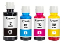 Comprar Tinta Marca Ryscom Compatible Con Impresoras Ink Tank 115 315 415 410 500 515 500, 514, 515, 516, 517, 519, 530, 533, 615, 616, 618, 720, Negro 100ml Cian 70ml \u002Fmagenta 70 Ml Amarillo 70ml