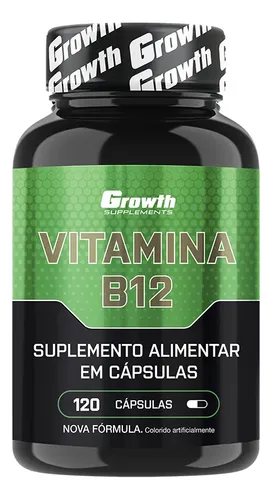 Vitamina B12 120 cáps. Growth Supplements