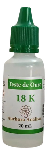 Teste Para Ouro - Ácido 18k Com 20 Ml - Aurhora - Ourives