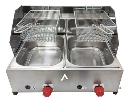 Fritadeira industrial Alcamar FPC-02 10L prata