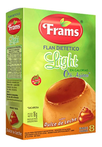 Flan De Dulce De Leche Light Frams Sin Tacc - 16 Grs