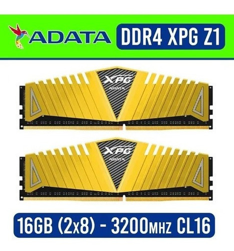Imagem 1 de 3 de Memória Ram Ddr4 16gb 2x8 Adata Xpg Bgz1 3200mhz Cl16