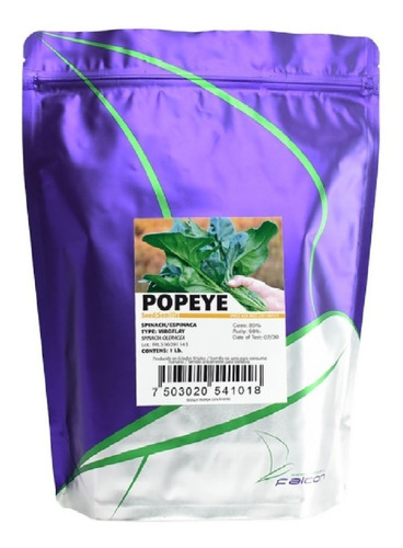 1/4 De Libra De Semilla De Espinaca Variedad Popeye