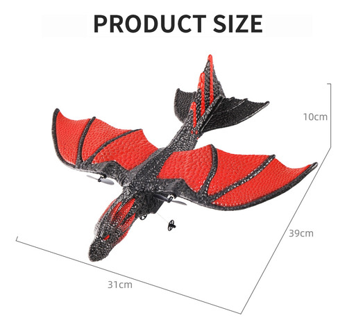 Control Remoto De Avión Rc Plane De 2.4 G Simulado Con Forma