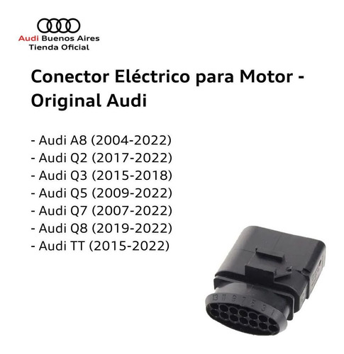 Imagen 3 de 9 de Ficha/conector Eléctrico Para Motor Audi 6x0-973-817