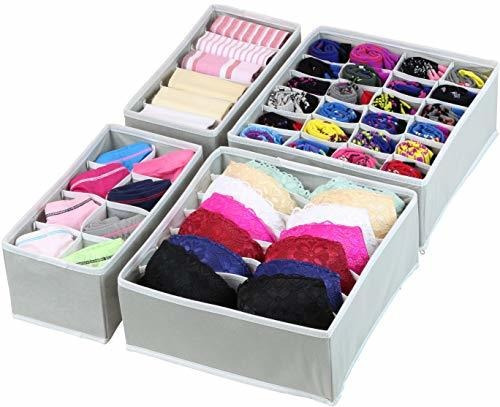 Organizador De Ropa Plegable Con Separadores Internos 4 Pzs