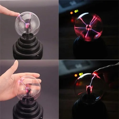 Imagen 6 de 9 de Lampara Plasma Magica Electromagnetica Bola Magica Usb Pila