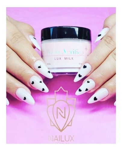 Polvos Acrílicos Básicos 100g Para Uñas Acrílicas. Nailux Color Lux Milk