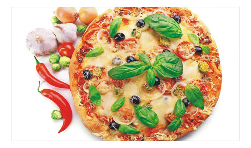 Adesivo Decorativo Cozinha Pizza Pizzaria Tempero Massa J201