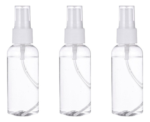 Set 3 Botella De Viaje Pulverizador 75 Ml Transparente