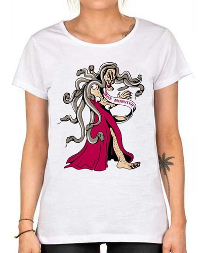 Remera De Mujer Miss Monster Serpents Hair Reina