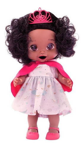 Boneca Babys Collection Contos De Fada Negra Com Acessórios