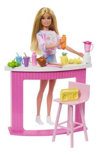 Barbie La Película Milkshake Shack Playset Mattel - Hpt51