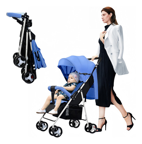 Carriola De Baston Plegable Para Bebe Carreola Reclinable