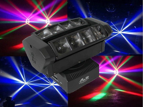 Efecto Led Big Spider Rotacion 360 Dmx + Cable Dmx Premium