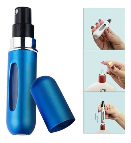 Mini Perfumero Portatil Recargable 5ml Atomizador Colores
