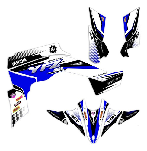 Kit Calcos Gráfica Yamaha Yfz 450r 2014/18 