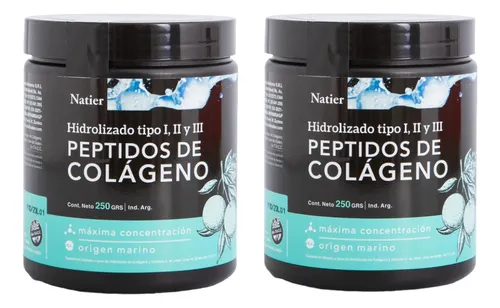 comprar Péptidos De Colágeno X2 Natier Mejora Elasticidad 250g 