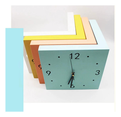 Reloj De Pared De De Doble Cara Con Transductor Light Azul