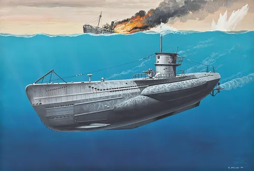 Maqueta Revell Submarino Aleman Tipo Vii C