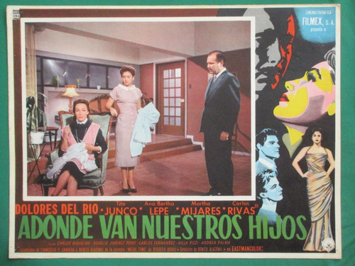 Dolores Del Rio Adonde Van Nuestro Hijos? Cartel De Cine 4