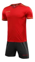 Comprar Equipamiento Kelme Lisa Roja De Futbol Camiseta Y Short