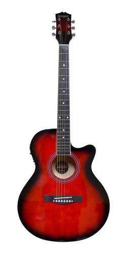 Guitarra Electroacustica 40 Roja  Zaragoza