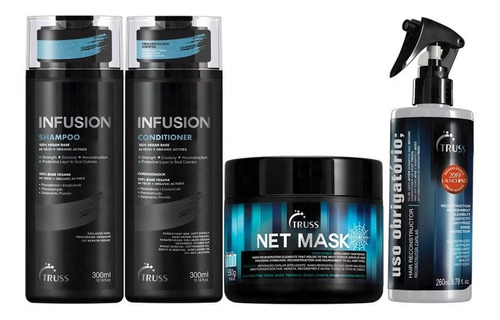 Shampoo + Cond. Infusion+ Net Mask Truss + Uso Obrigatório