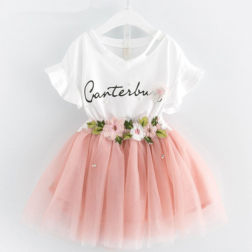 Conjunto De Camisetas Con Estampado De Ropa Para Niñas Y Fal