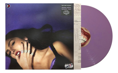 Olivia Rodrigo Guts Lp Lavender Vinyl Limited Edition Versión del álbum Vinilo