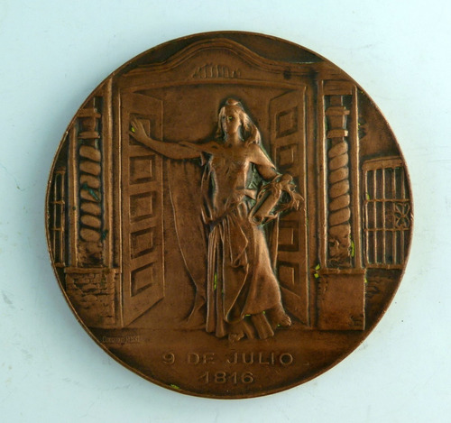 Medalla La Nacion Argentina Al Congreso De Tucuman 1916 (7)
