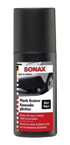 Sonax Plastic Restaurator Negro Restaurador Plasticos Vinilo