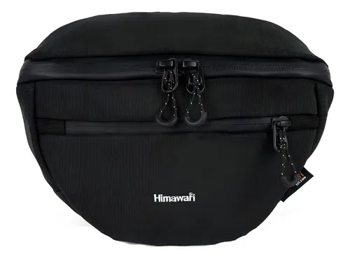 Riñonera Cartera Impermeable Himawari Mod 1019b Color Negra Color Negro