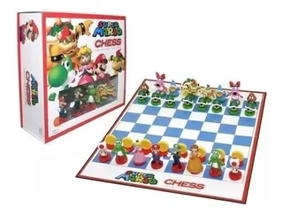 Ajedrez Mario Chess 32 Piezas Importado