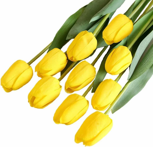 10 Tulipanes Artificiales Para Decoración En Casa, Fiesta, B